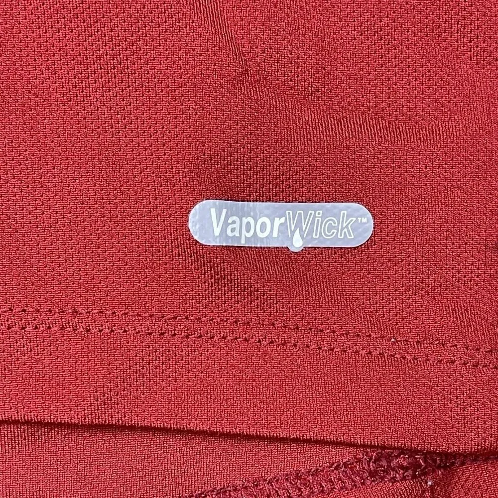 The North‎ Face Polo Shirt Mens Red Extra Large Vapor Wick Large Outdoor Adult